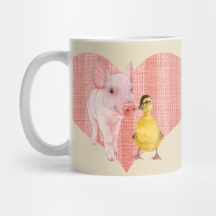 Two friends, one heart Mug